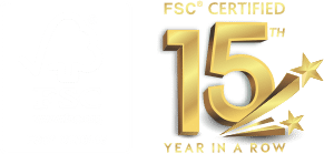 FSC certified 15th year in a row footer2